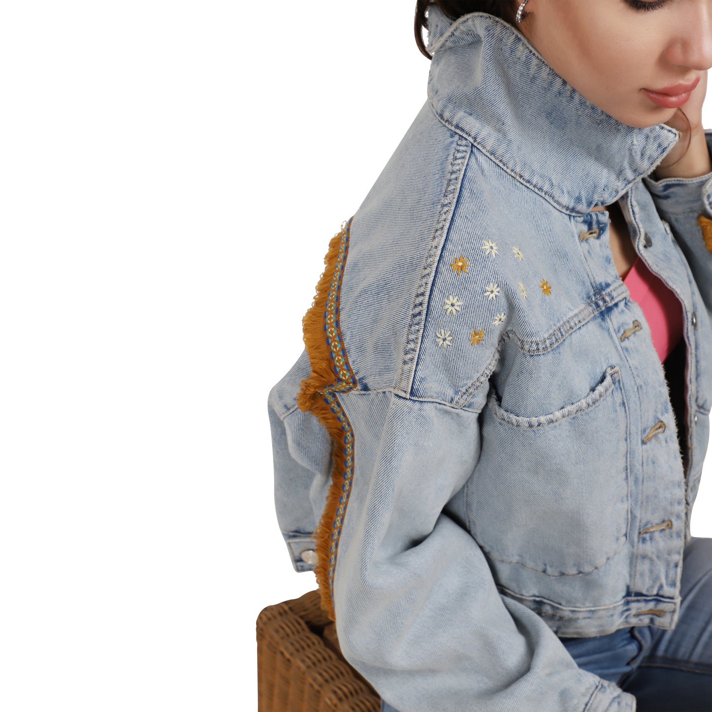 Evil Eye Cropped Jacket