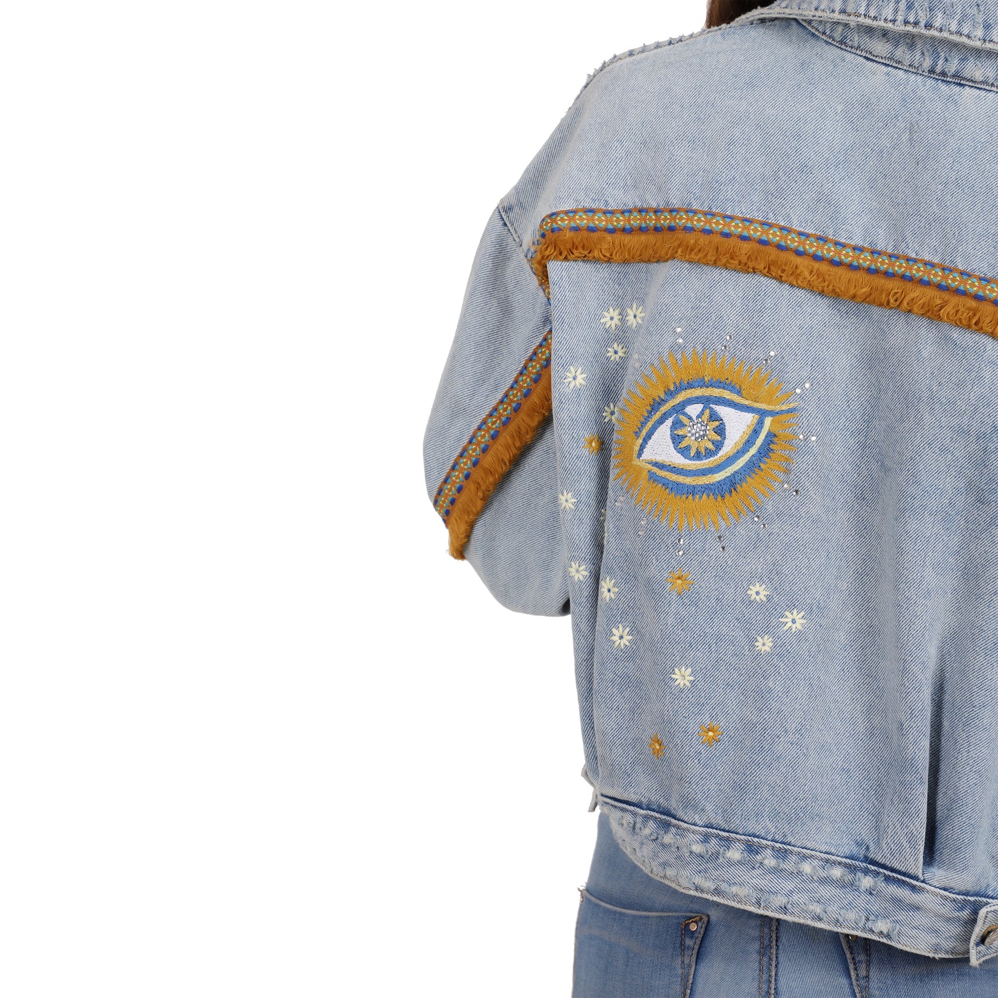 Evil Eye Cropped Jacket