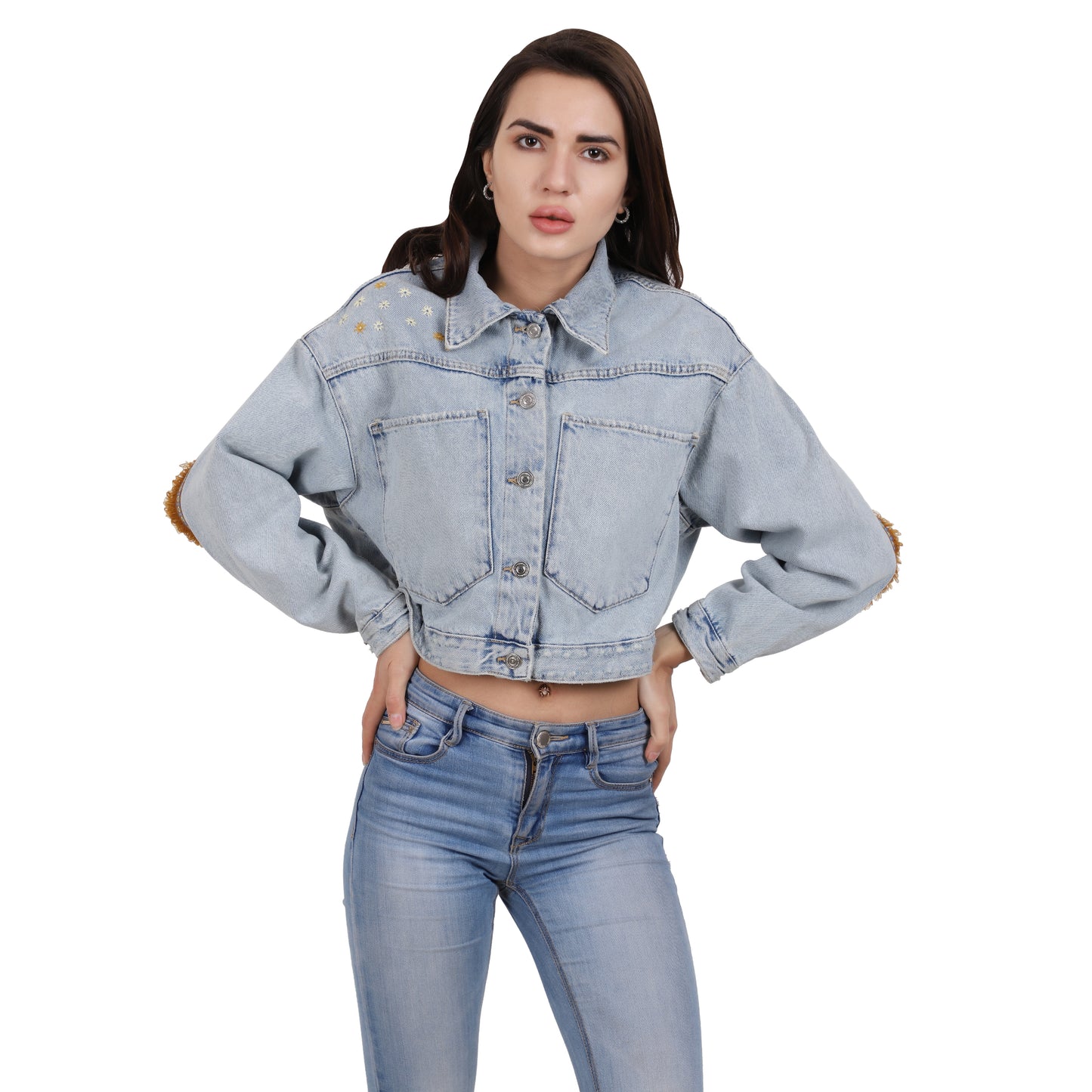 Evil Eye Cropped Jacket