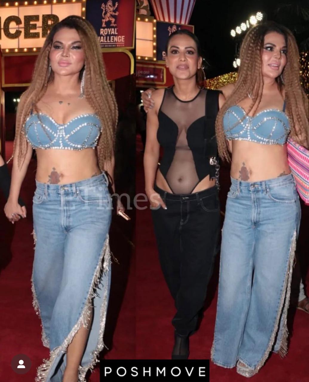 Roxanne Slit Rhinestone Jeans
