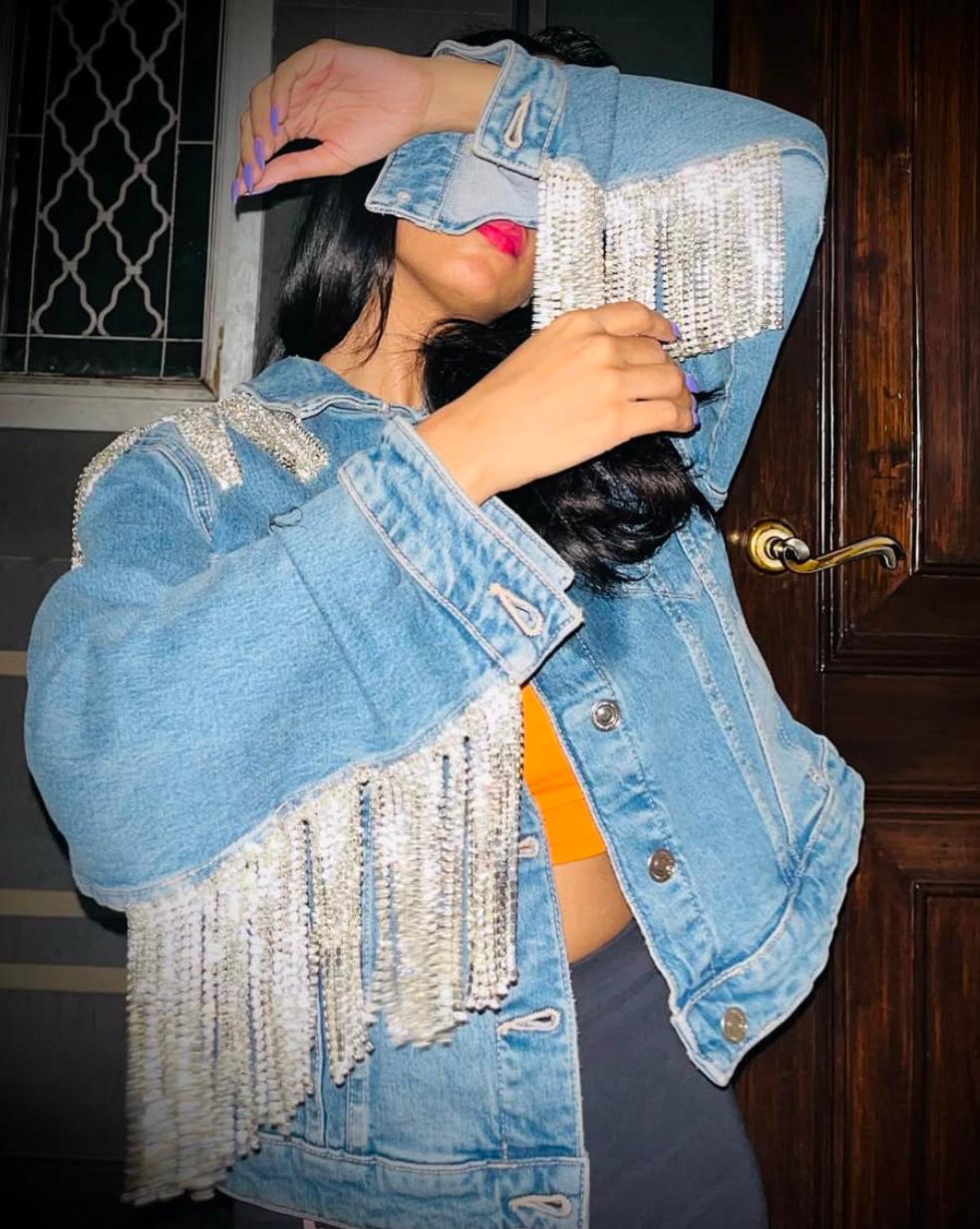 Born to Shine Blue Denim Jacket