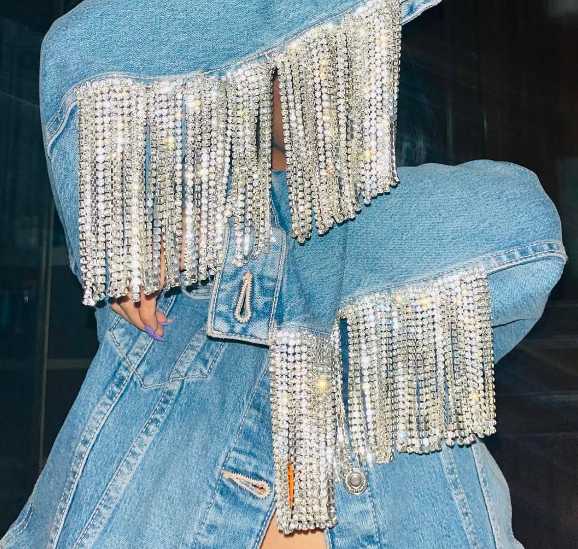 Born to Shine Blue Denim Jacket