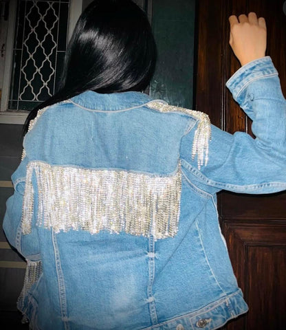 Born to Shine Blue Denim Jacket
