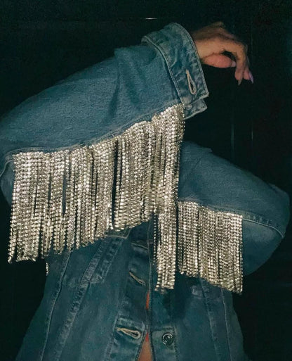Born to Shine Blue Denim Jacket